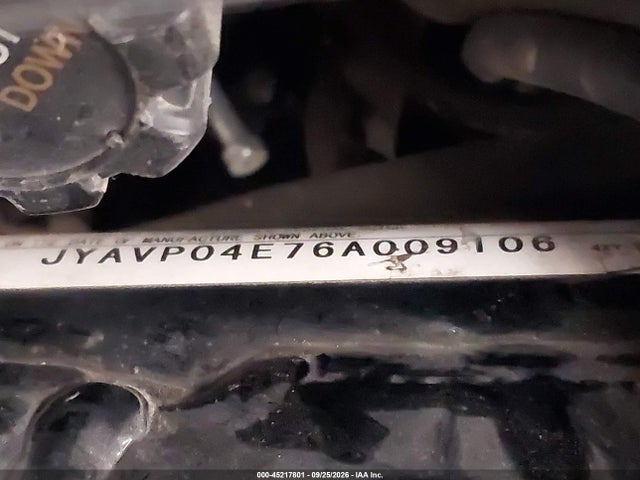 45217801 :رقم المزاد ، JYAVP04E76A009106 vin ، 2006 Yamaha Xvz13 Tf مزاد بيع