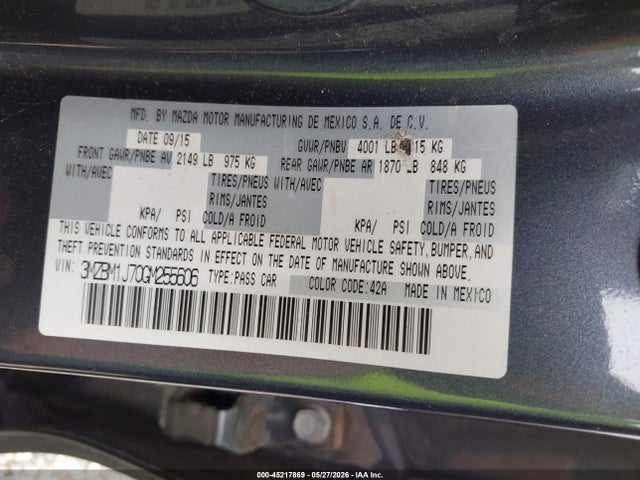 3MZBM1J70GM255606 Mazda Mazda3 I Sport