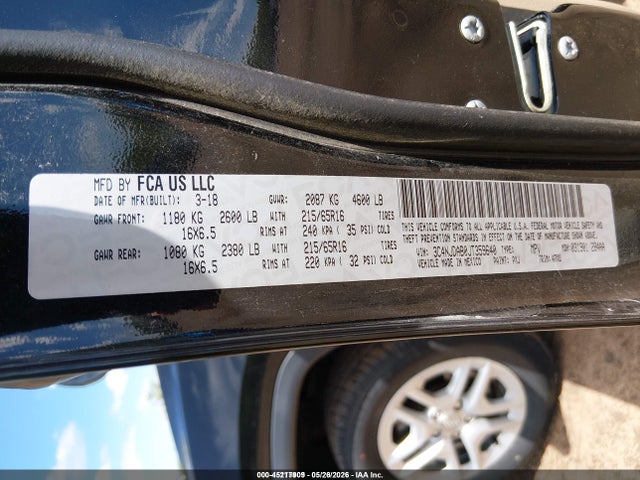 Продаж на аукціоні авто 2018 Jeep Compass Sport 4x4, vin: 3C4NJDAB0JT359640, номер лоту: 45217909