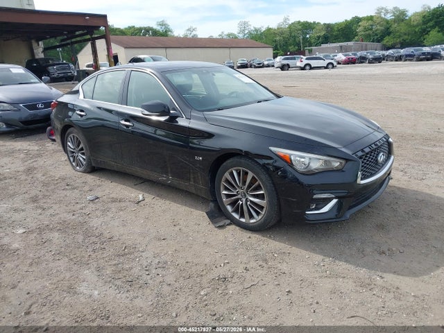 45217927 :رقم المزاد ، JN1CV7AR7JM280565 vin ، 2018 Infiniti Q50 2.0t Luxe مزاد بيع