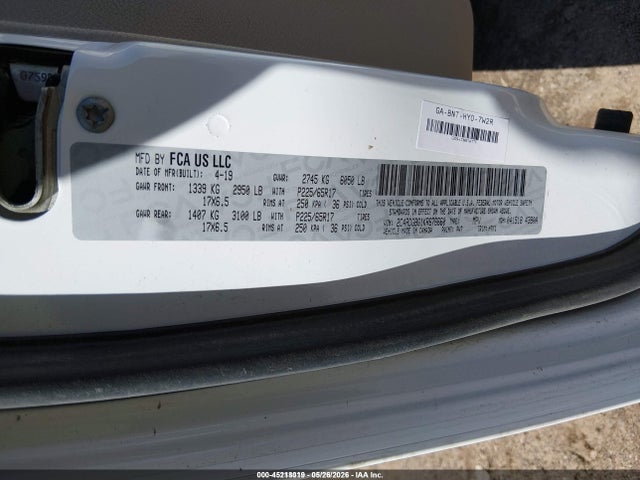 Продажа на аукционе авто 2019 Dodge Grand Caravan Se, vin: 2C4RDGBG1KR676660, номер лота: 45218019