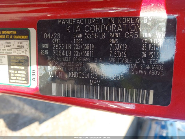 KIA Ev6 Wind 2023 KNDC3DLC2P5139805 Image 9