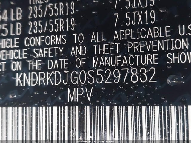 45218190 :رقم المزاد ، KNDRKDJG0S5297832 vin ، 2025 Kia Sorento Hybrid Sx Prestige مزاد بيع