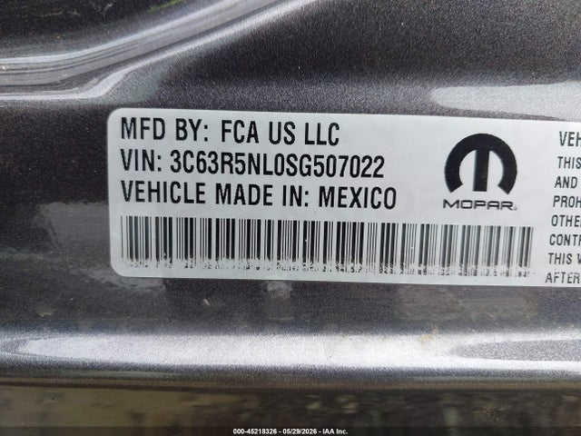 Продаж на аукціоні авто 2025 Ram 2500 Laramie  4x4 6'4 Box, vin: 3C63R5NL0SG507022, номер лоту: 45218326