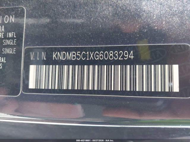 KIA SEDONA LX 2016 KNDMB5C1XG6083294 Image 9