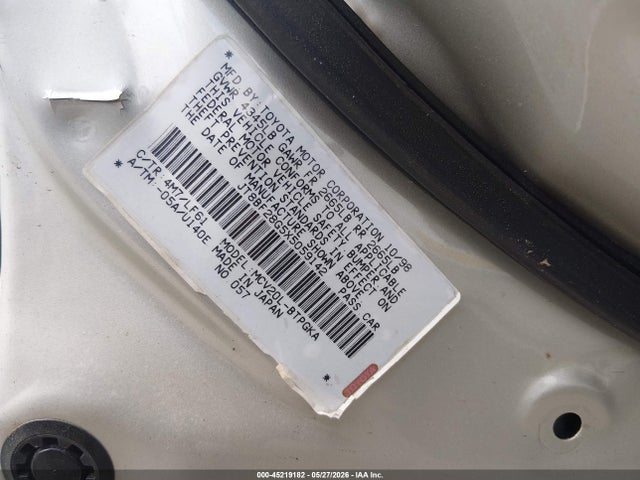45219182 :رقم المزاد ، JT8BF28G5X5059142 vin ، 1999 Lexus Es 300 مزاد بيع