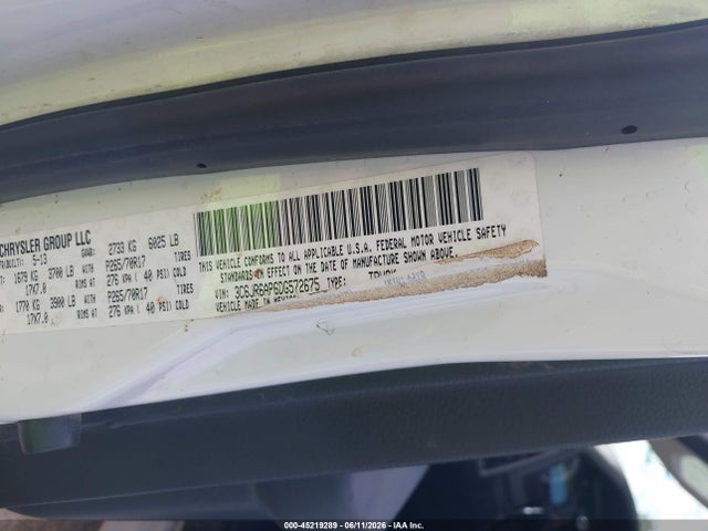 45219289 :رقم المزاد ، 3C6JR6AP6DG572675 vin ، 2013 Ram 1500 Tradesman مزاد بيع