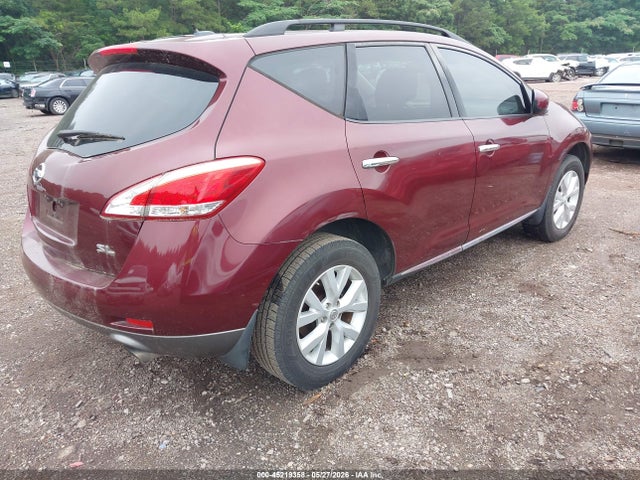 45219358 :رقم المزاد ، JN8AZ1MU0CW116379 vin ، 2012 Nissan Murano Sl مزاد بيع
