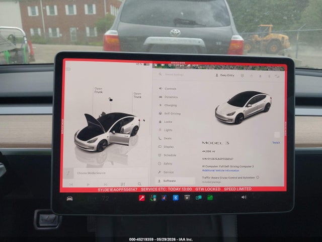 45219359 :رقم المزاد ، 5YJ3E1EA0PF556147 vin ، 2023 Tesla Model 3 Rear-wheel Drive مزاد بيع