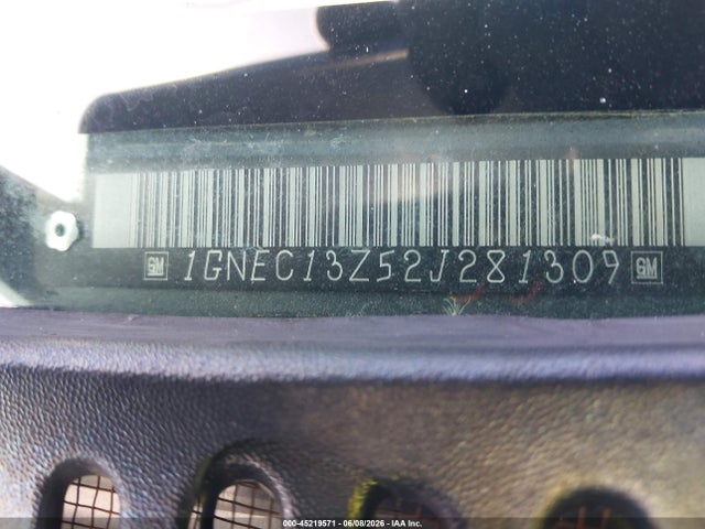 45219571 :رقم المزاد ، 1GNEC13Z52J281309 vin ، 2002 Chevrolet Tahoe Lt مزاد بيع