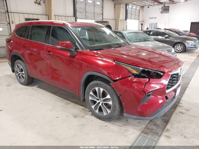 2022 Toyota Highlander Xle მანქანა იყიდება აუქციონზე, vin: 5TDHZRBH8NS221012, აუქციონის ნომერი: 45219666
