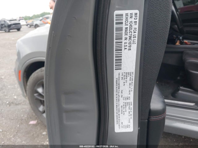 Aukcja sprzedaży 2022 Dodge Durango R/t Awd, vin: 1C4SDJCT9NC107918, numer aukcji: 45220153