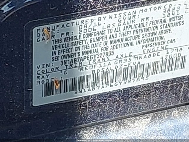 Aukcja sprzedaży 2016 Nissan Sentra Sv, vin: 3N1AB7AP6GY327895, numer aukcji: 45220312