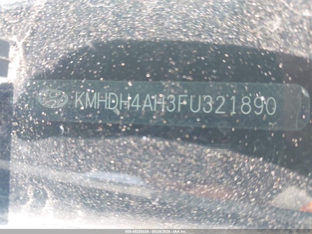 45220334 :رقم المزاد ، KMHDH4AH3FU321890 vin ، 2015 Hyundai Elantra Sport مزاد بيع
