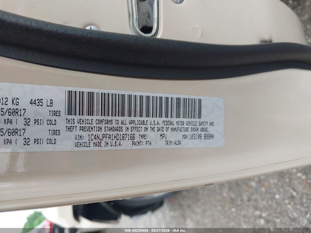 45220405 :رقم المزاد ، 1C4NJPFA1HD187166 vin ، 2017 Jeep Patriot High Altitude Fwd مزاد بيع