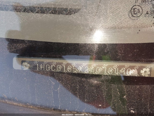45220431 :رقم المزاد ، 1HGCG165X2A073490 vin ، 2002 Honda Accord 3.0 Ex مزاد بيع