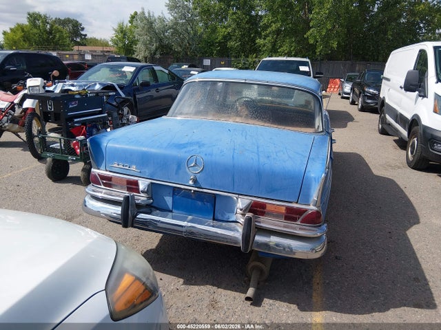 Продаж на аукціоні авто 1963 Mercedes-benz 220, vin: 220S068522, номер лоту: 45220559