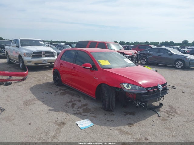 45220596 :رقم المزاد ، 3VW4T7AU6FM091166 vin ، 2015 Volkswagen Golf Gti 2.0t S 4-door مزاد بيع