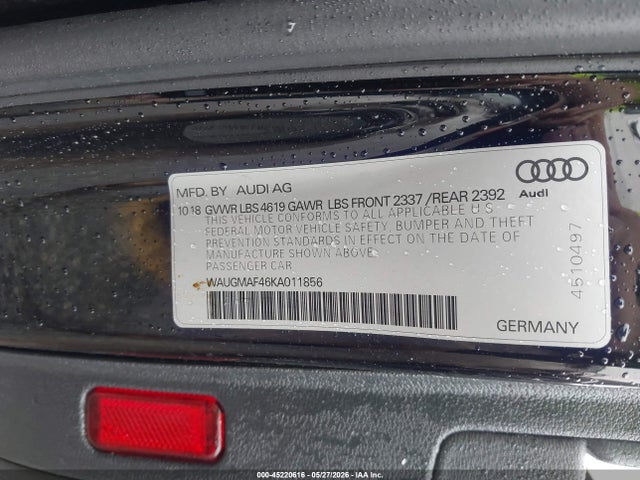 Продажа на аукционе авто 2019 Audi A4 40 Premium/40 Titanium Premium, vin: WAUGMAF46KA011856, номер лота: 45220616