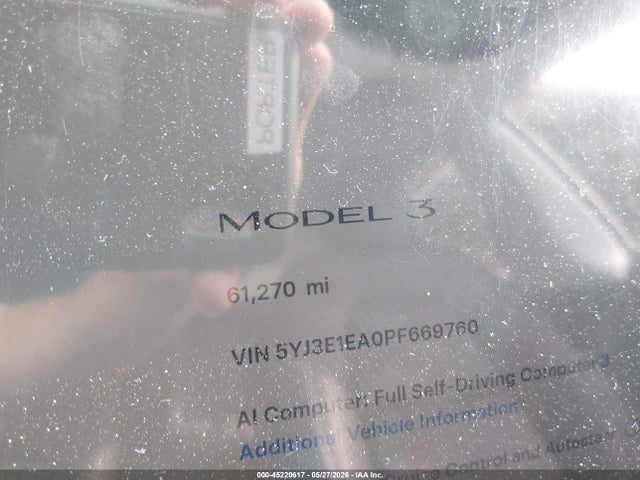 Tesla Model 3 Rear-wheel Drive 2023 5YJ3E1EA0PF669760 Image 14