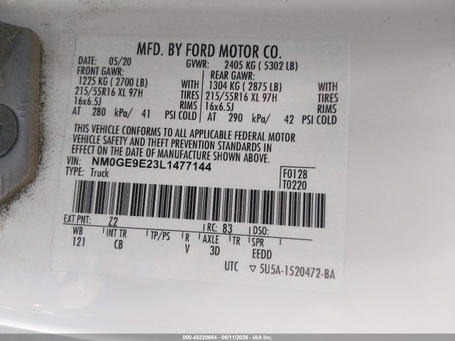 Ford Transit Connect Xl Passenger 2020 NM0GE9E23L1477144 Image 9