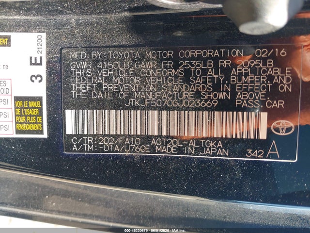 Scion TC 2016 JTKJF5C70GJ023669 Image 9
