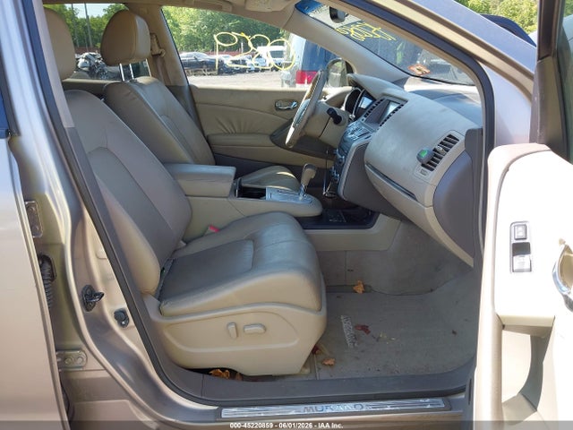 2010 Nissan Murano Sl მანქანა იყიდება აუქციონზე, vin: JN8AZ1MW3AW111854, აუქციონის ნომერი: 45220859