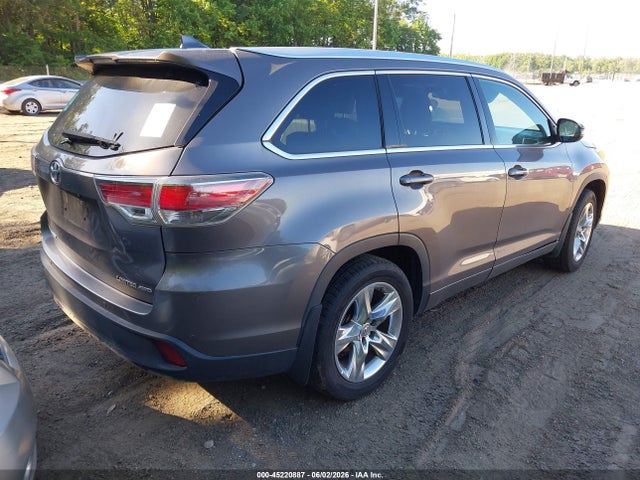 2014 Toyota Highlander Limited Platinum V6 მანქანა იყიდება აუქციონზე, vin: 5TDDKRFH1ES045417, აუქციონის ნომერი: 45220887