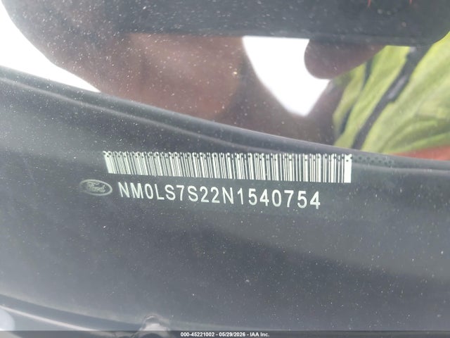 45221002 :رقم المزاد ، NM0LS7S22N1540754 vin ، 2022 Ford Transit Connect Xl مزاد بيع