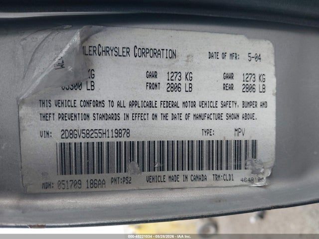 Aukcja sprzedaży 2005 Dodge Magnum Rt, vin: 2D8GV58255H119878, numer aukcji: 45221034