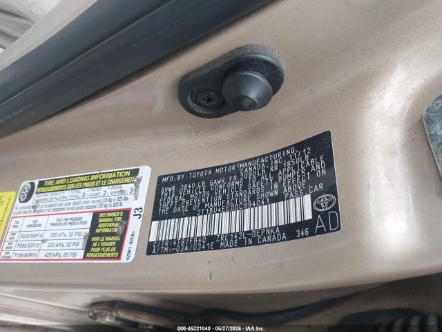Aukcja sprzedaży 2013 Toyota Corolla Le, vin: 2T1BU4EE0DC994041, numer aukcji: 45221040