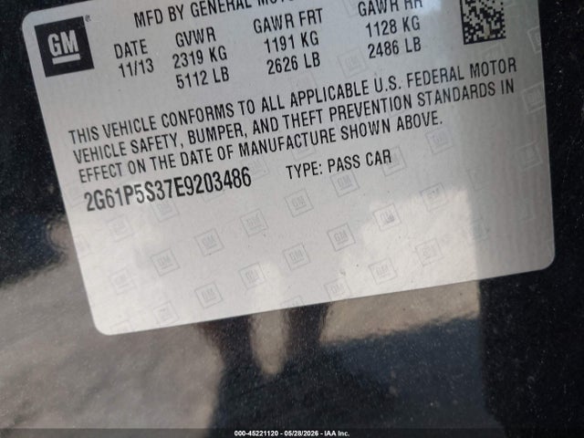 Aukcja sprzedaży 2014 Cadillac Xts Premium, vin: 2G61P5S37E9203486, numer aukcji: 45221120