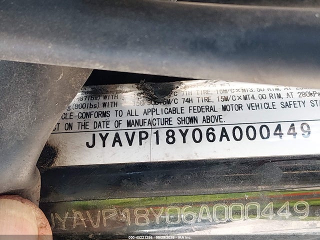 Продажа на аукционе авто 2006 Yamaha Xvz13 Ctc, vin: JYAVP18Y06A000449, номер лота: 45221256