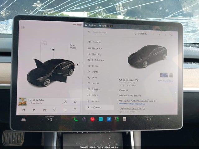 2020 Tesla Model 3 Long Range Dual Motor All-wheel Drive მანქანა იყიდება აუქციონზე, vin: 5YJ3E1EB8LF666270, აუქციონის ნომერი: 45221286