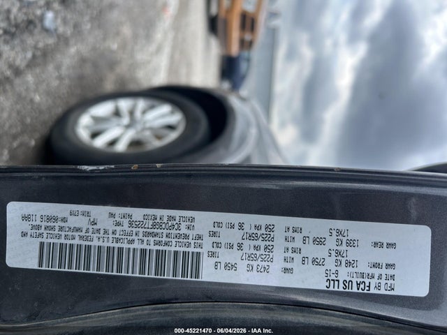 45221470 :رقم المزاد ، 3C4PDCBG8FT722536 vin ، 2015 Dodge Journey Sxt مزاد بيع