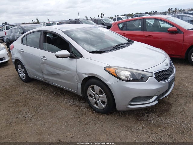 2016 Kia Forte Lx მანქანა იყიდება აუქციონზე, vin: KNAFK4A68G5573852, აუქციონის ნომერი: 45221472