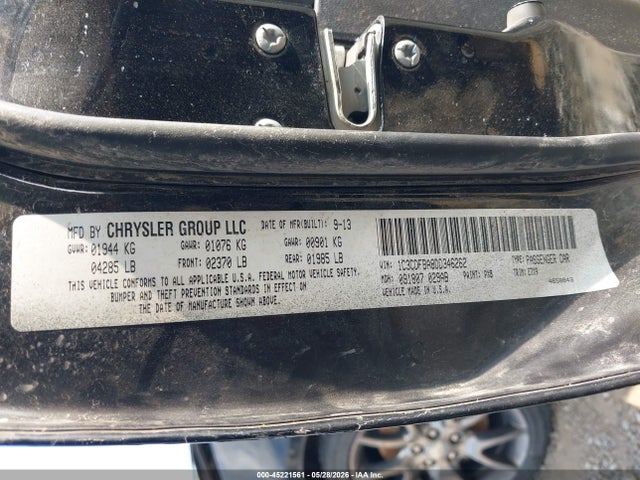 Auction sale of the 2013 Dodge Dart Sxt, vin: 1C3CDFBA8DD346262, lot number: 45221561