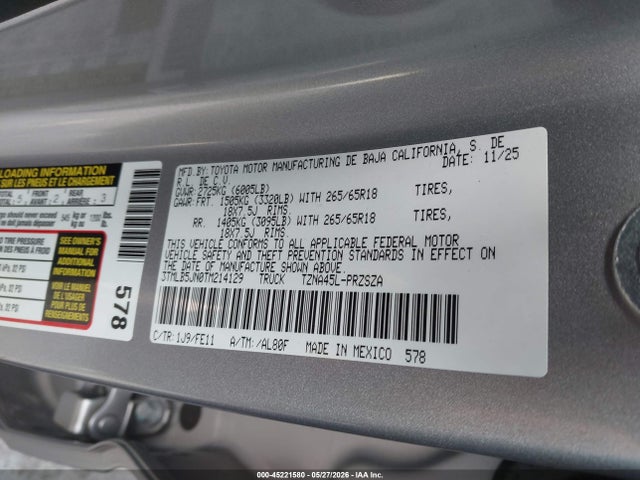 3TMLB5JN0TM214129 Toyota Tacoma Trd Sport