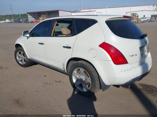 2004 Nissan Murano Sl მანქანა იყიდება აუქციონზე, vin: JN8AZ08W94W328723, აუქციონის ნომერი: 45221594