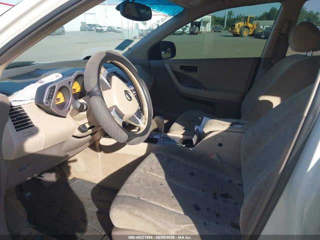 2004 Nissan Murano Sl მანქანა იყიდება აუქციონზე, vin: JN8AZ08W94W328723, აუქციონის ნომერი: 45221594