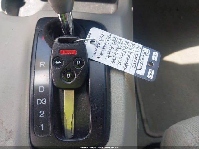 2012 Honda Civic Lx მანქანა იყიდება აუქციონზე, vin: 19XFB2F5XCE373108, აუქციონის ნომერი: 45221700