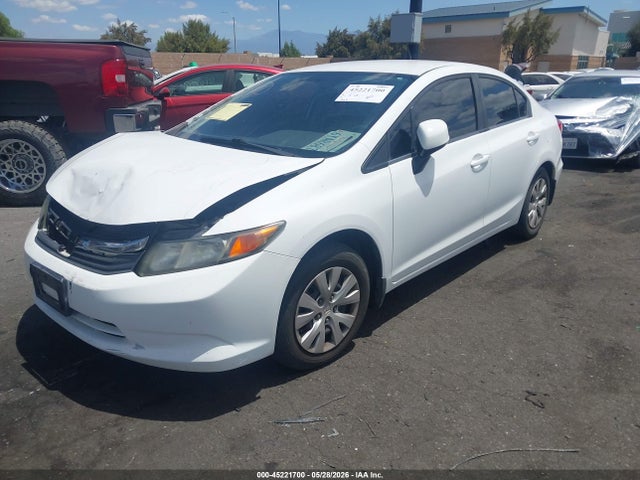 2012 Honda Civic Lx მანქანა იყიდება აუქციონზე, vin: 19XFB2F5XCE373108, აუქციონის ნომერი: 45221700