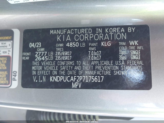 KIA Sportage Lx 2023 KNDPUCAF2P7175617 Image 9