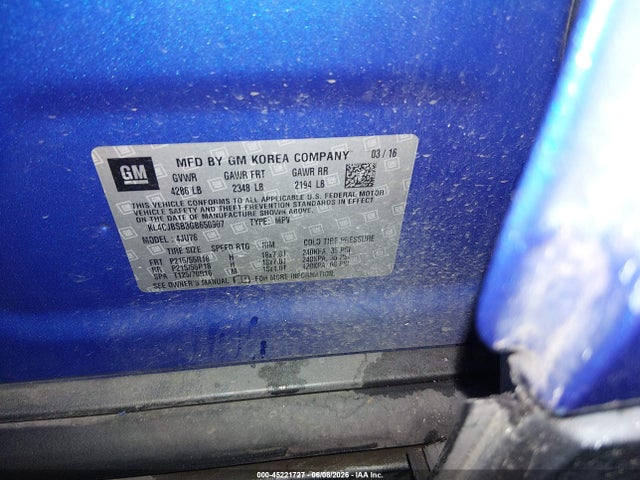 Buick Encore Convenience 2016 KL4CJBSB3GB650907 Image 9