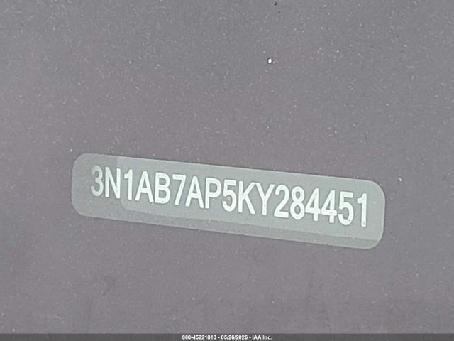 Aukcja sprzedaży 2019 Nissan Sentra Sv, vin: 3N1AB7AP5KY284451, numer aukcji: 45221813