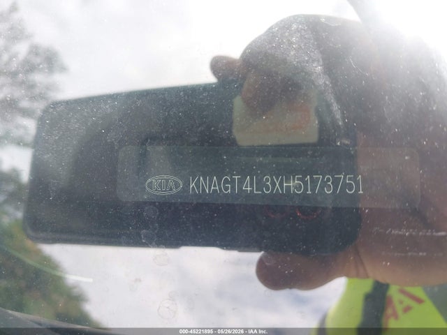 45221895 :رقم المزاد ، KNAGT4L3XH5173751 vin ، 2017 Kia Optima Lx مزاد بيع