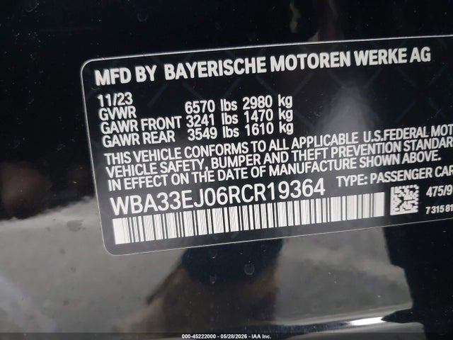 BMW 760i Xdrive 2024 WBA33EJ06RCR19364 Image 9