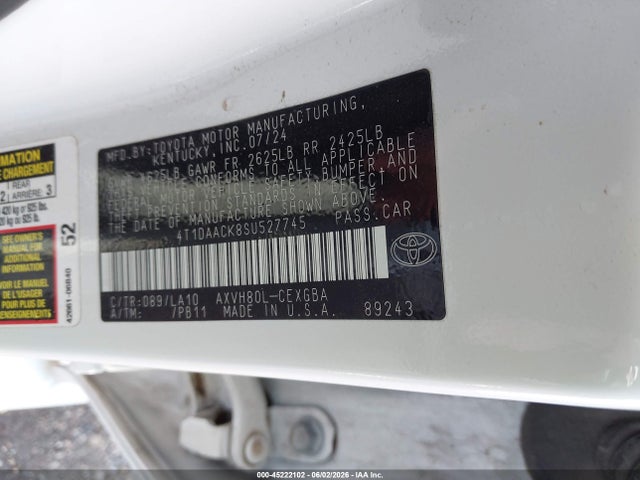 Toyota CAMRY XLE 2025 4T1DAACK8SU527745 Image 9