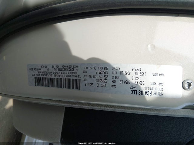 Aukcja sprzedaży 2017 Chrysler Pacifica Touring-l, vin: 2C4RC1BG9HR795355, numer aukcji: 45222237