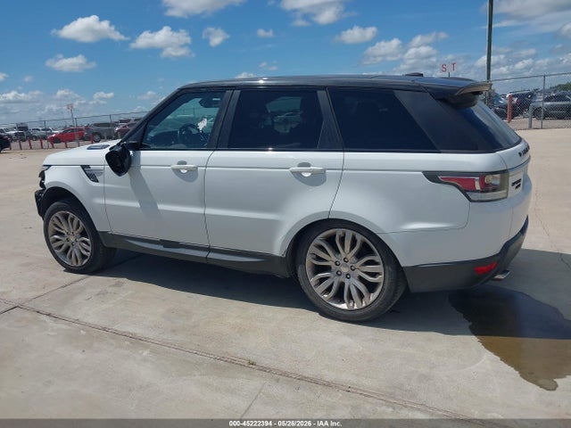 Aukcja sprzedaży 2015 Land Rover Range Rover Sport 3.0l V6 Supercharged Hse, vin: SALWR2VF2FA604508, numer aukcji: 45222394